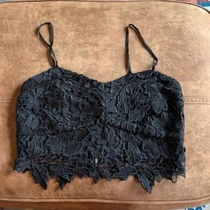 Lace crop top
